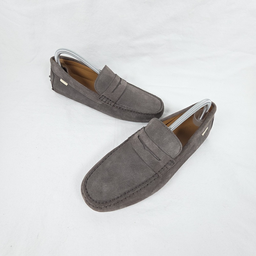 Oliver Cabell Driving Loafer Men's Size US 7 EU 40 Grey Suede Leather Old Money